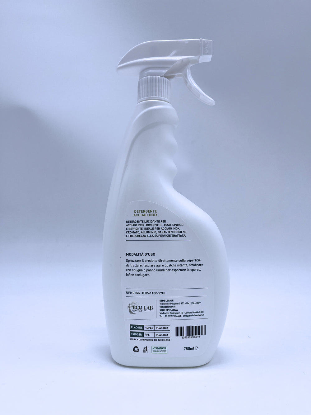 Detergente acciaio inox