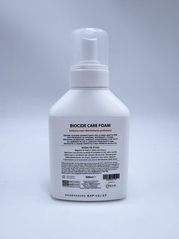 Biocide Care Foam, schiuma mani disinfettante profumata